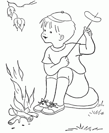 Camping Coloring Pages – 670×820 Coloring picture animal and car 