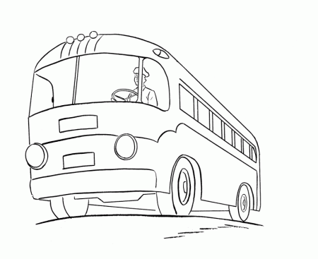 Learning Years: Coloring Pages - Bus
