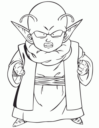 Dragon Ball Z Gotenks Coloring Page Free Printable Coloring Pages 