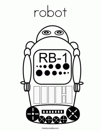 Robot Coloring Page For Kids To Print | Free Coloring Pages