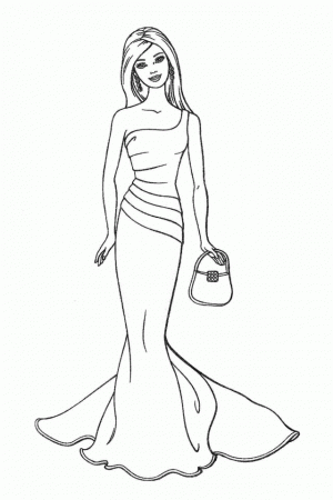 Free Printable Barbie Ballerina Coloring Pages 640×960 #9244 