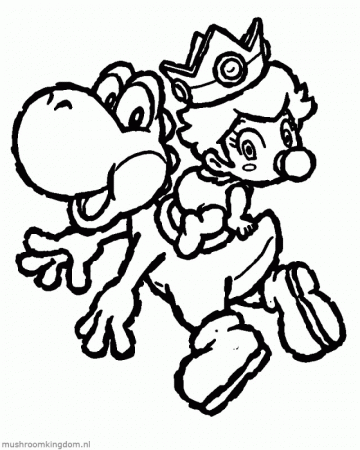Peach Mario Coloring Page Free Pages Baby Luigi 208071 Mario And 