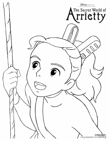 Arrietty Coloring Pages 230113 Coloring Pages Of The World