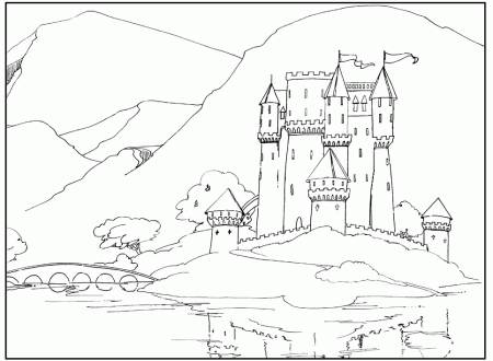 Castle Coloring Pages