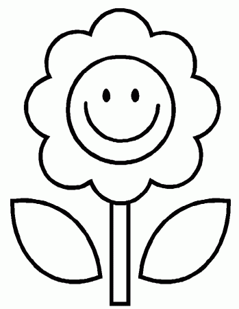 Simple Flower Coloring | Alfa Coloring PagesAlfa Coloring Pages