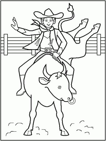 rodeo clown Colouring Pages