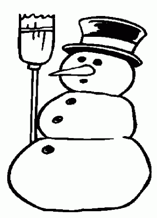 snowman coloring pages page