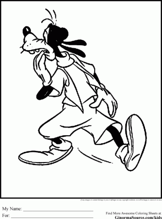 Disney Coloring Pages Goofy Id 90823 Uncategorized Yoand 49329 