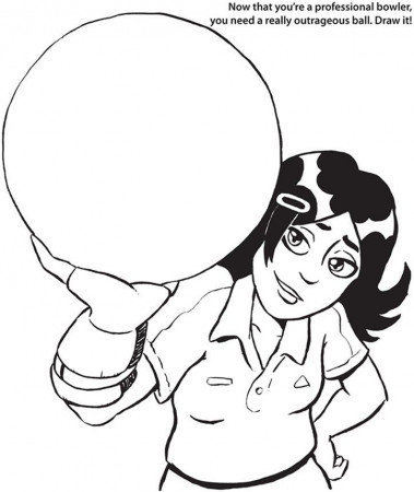 Coloring & Activity Pages: What to Doodle - Bowling Ball