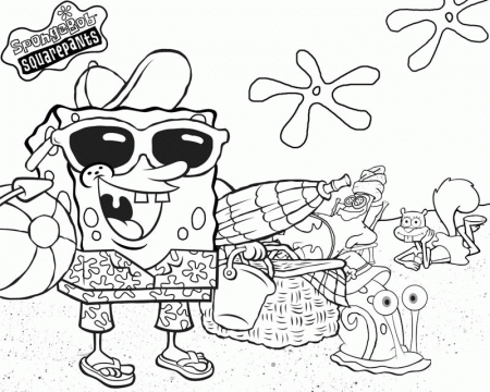 Spongebob Printable Coloring Pages - Coloring For KidsColoring For 