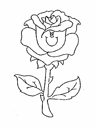 rose flowers coloring pages book