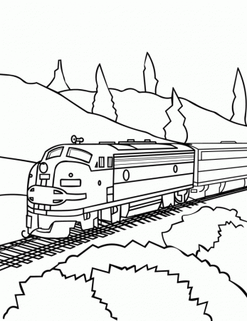 Printable Train Coloring Pages Coloring Book Area Best Source 
