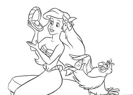 Ariel Coloring Pages 73 258724 High Definition Wallpapers| wallalay.