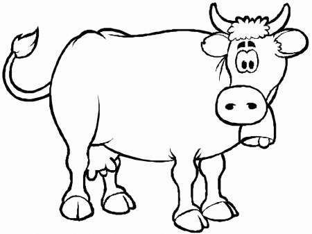 cow template Colouring Pages