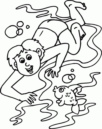 Coloring Pages Summer At The Beach