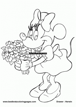 Minnie Mouse Coloring Pages Printable Mickey Mouse Coloring Pages 
