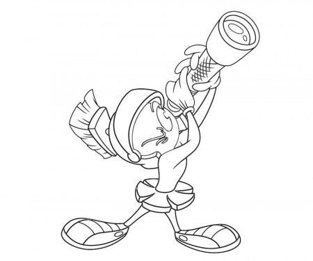 Marvin The Martian Coloring Sheets