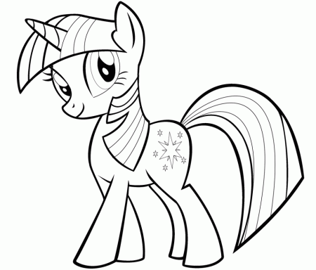 My Little Pony Coloring Pages Twilight Sparkle Coloring For Kids 