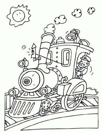 Trains | Free Printable Coloring Pages – Coloringpagesfun.