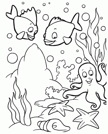 printable fish cut outs coloring page from