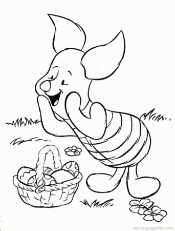 Easter Disney Character Coloring Pages 12 | Free Printable 