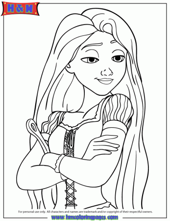 tangled charaters Colouring Pages (page 3)