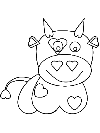 toy Cow Coloring Pages for kids | Great Coloring Pages