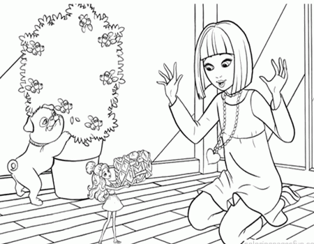 Barbie Thumbelina Love Coloring Pages - Barbie Thumbelina Coloring 