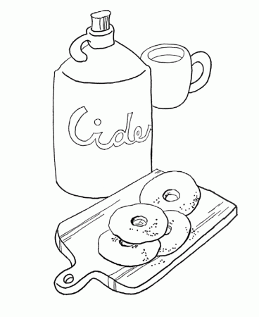 Bluebonkers : Fall Coloring Sheets - Fall Apple Cider