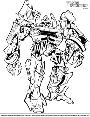 Disclaimer Earnings Transformer Coloring Pages For Boys Bumblebee 