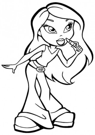 bratz 3 of the girls Colouring Pages