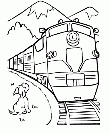 Free Printable Train Coloring Pages For Kids