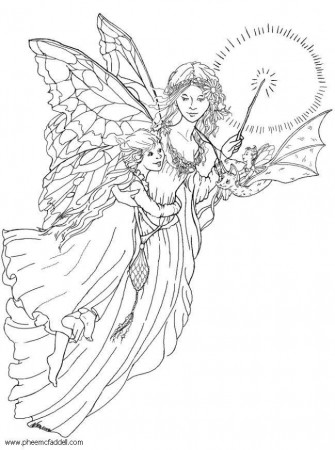 fairy coloring pages site