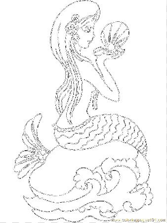 Mermaid coloring pages to print | coloring pages for kids 