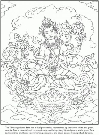 The Tibetan goddess Tara, the green and white dual personality 