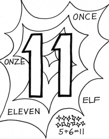 Number 9 And Birds Coloring Pages Number Coloring Pages IKids 