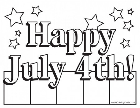 Download Fourth Of July American Flag Coloring Page Or Print 
