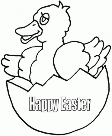 Free Easter Chick Coloring Sheets For Kindergarten #
