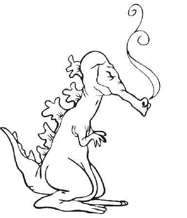 Dragon Coloring Page | Fierce Looking Dragon
