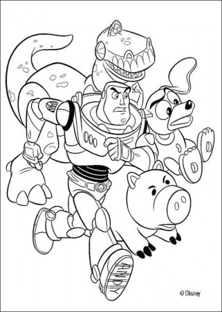 Disney Toy Story Easy Coloring Pages Images & Pictures - Becuo
