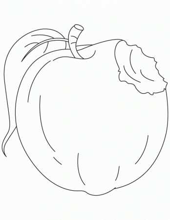 Apple Coloring Page | Download Free Apple Coloring Page for kids 