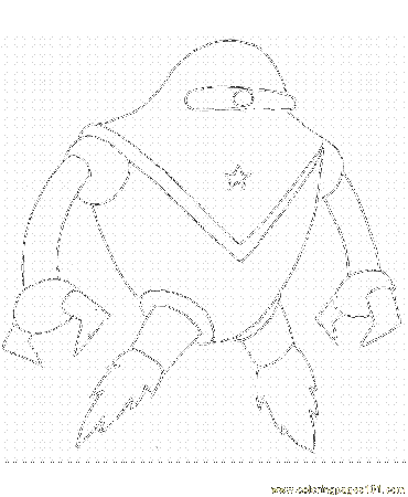 Space alien Colouring Pages