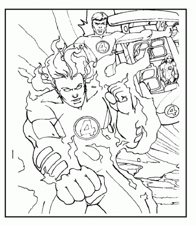 Coloring Page - Fantastic four coloring pages 37