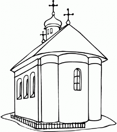 Free Church Coloring Pages