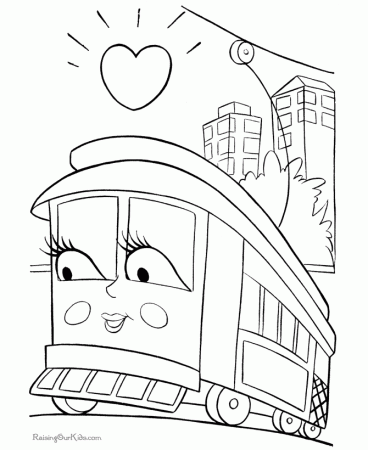 Child page to color of train 008