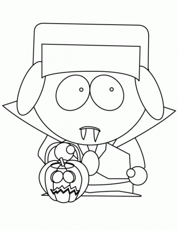 Kyle From South Park Cartoon Halloween Coloring Pages | Coloring Pages