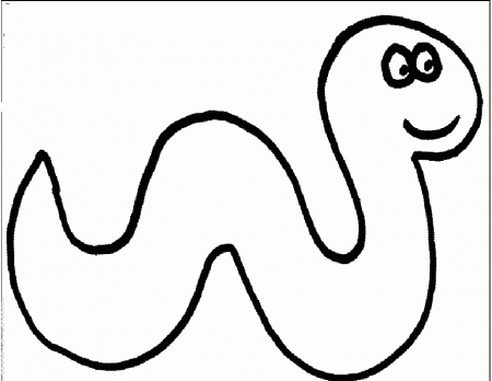 Worm Coloring Pages