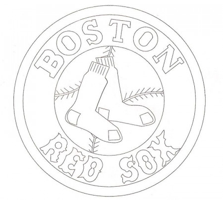 Boston Red Sox Logo Coloring Page