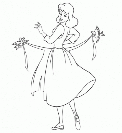 Best Cinderella Coloring Pages - deColoring