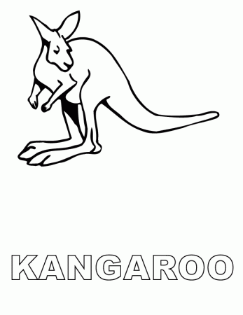 Kangaroo Coloring Pages | Clipart Panda - Free Clipart Images